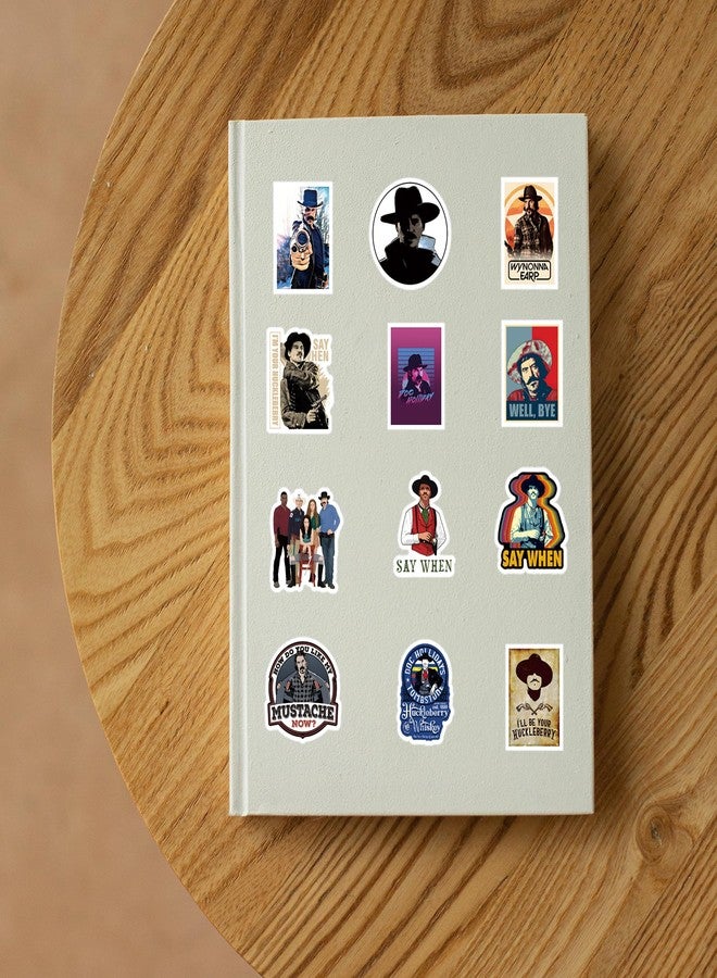 BLCAFEE 65 Pcs Doc Holliday Stickers Graffiti Waterproof Vinyl for Birthday Party Supplies Decoration Favors for Water Bottles Laptop Suitcase Scrapbooking Choice - Image 5